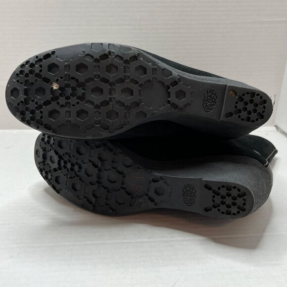 Pajar Wedge Suede Ankle Boots Black Contrast Stitch Shearling Lined Zipper‎ 8.5 - Picture 14 of 15